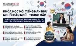 Khóa Học Nói Tiếng Hàn Như Người Bản Ngữ - Trung Cấp