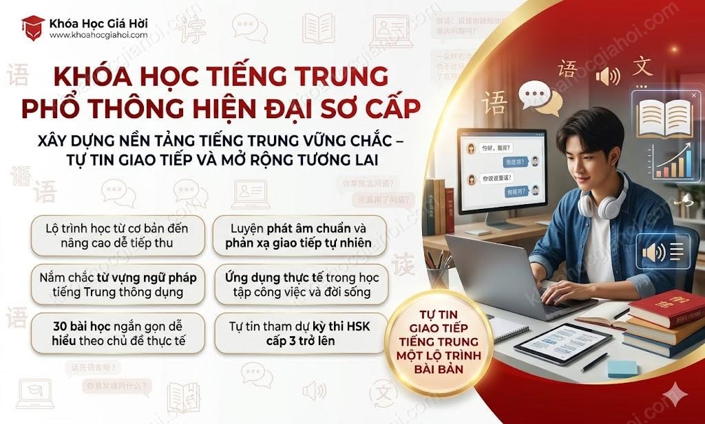 Khóa Học Tiếng Trung Phổ Thông Hiện Đại Sơ Cấp