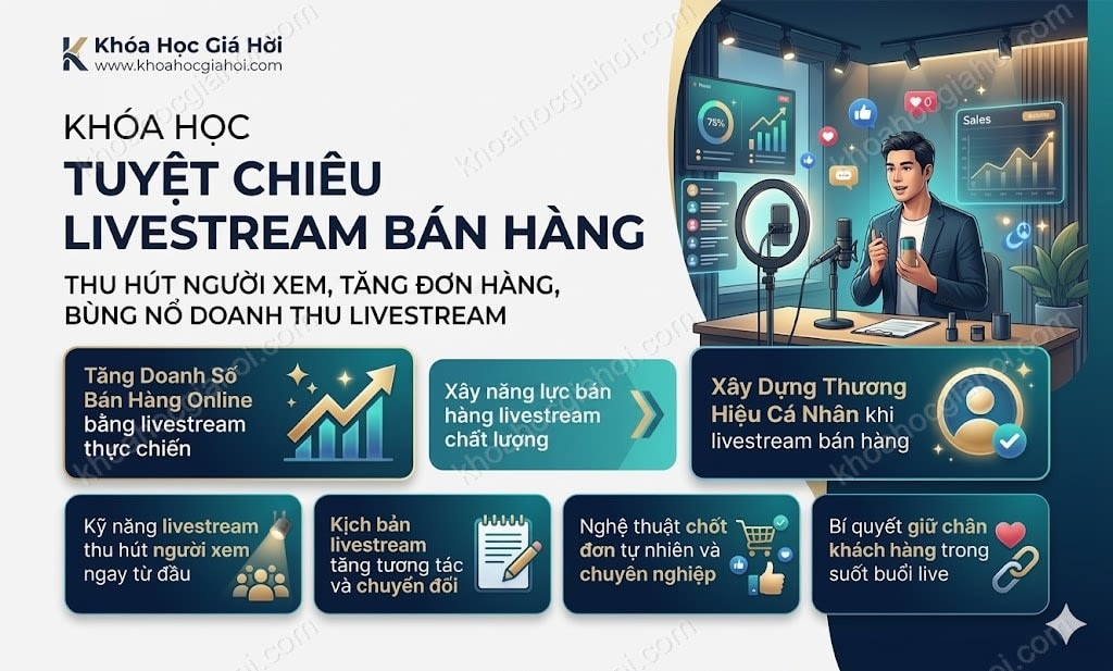 Khóa Học Tuyệt Chiêu Livestream Bán Hàng