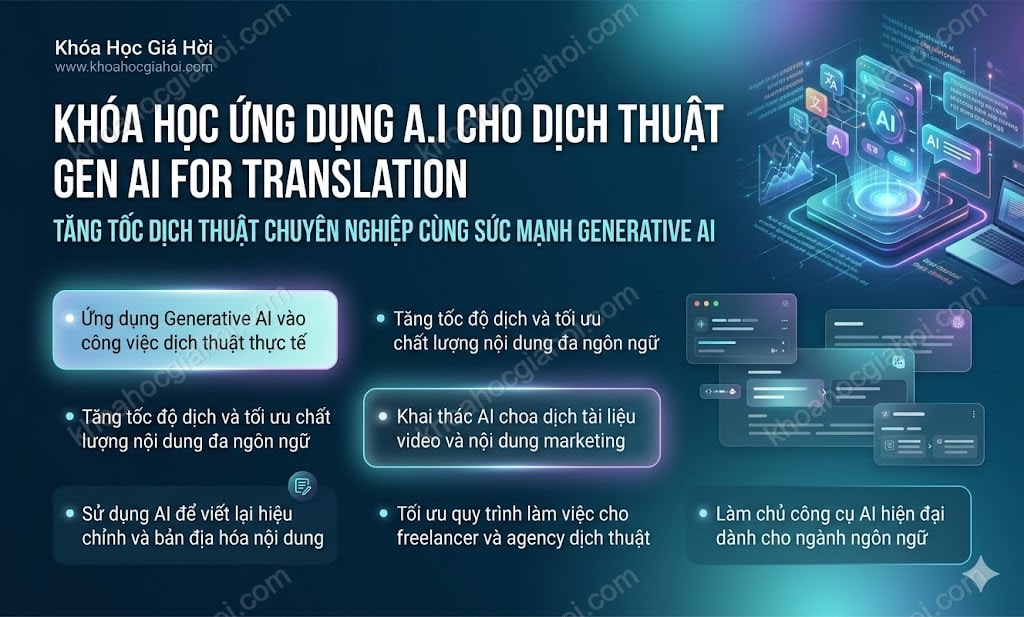 Khóa Học Ứng Dụng A.i Cho Dịch Thuật (Gen AI For Translation)