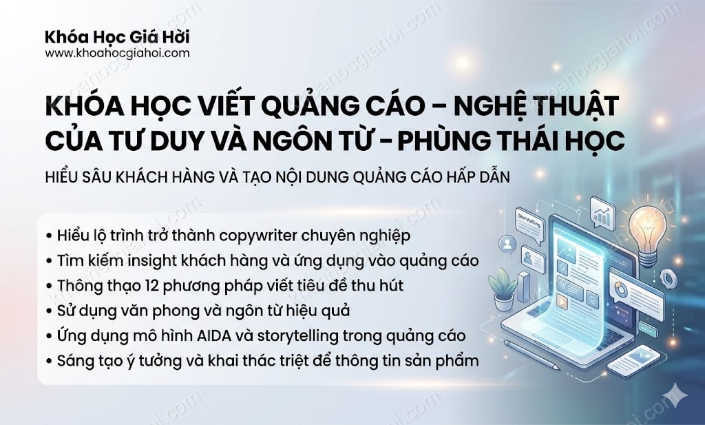 Khóa Học Viết Quảng Cáo – Nghệ Thuật Của Tư Duy Và Ngôn Từ – Phùng Thái Học