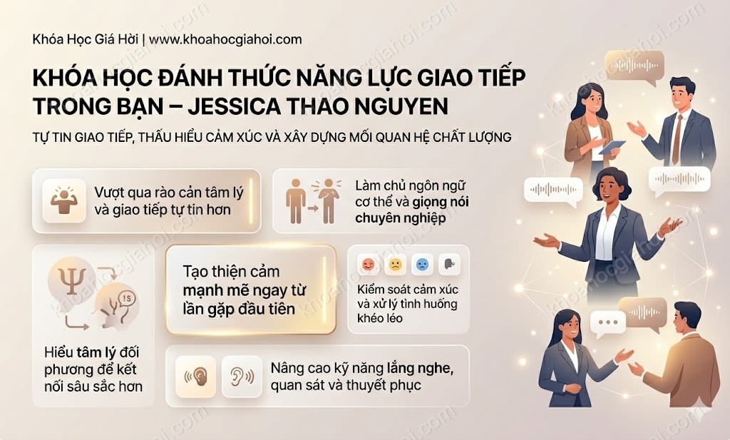 Khóa Học Đánh Thức Năng Lực Giao Tiếp Trong Bạn – Jessica Thao Nguyen