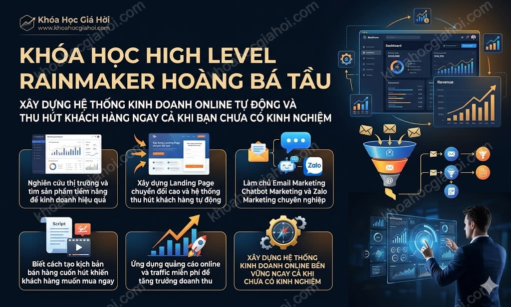 Khóa Học High Level Rainmaker Hoàng Bá Tầu