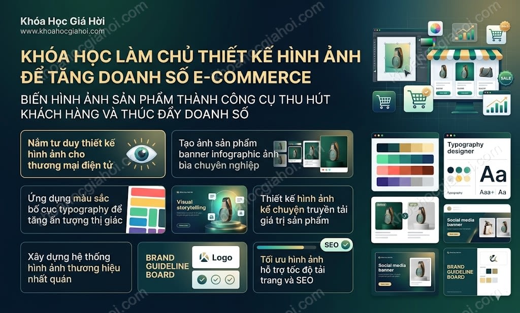 Khóa Học Làm Chủ Thiết Kế Hình Ảnh Để Tăng Doanh Số E-commerce