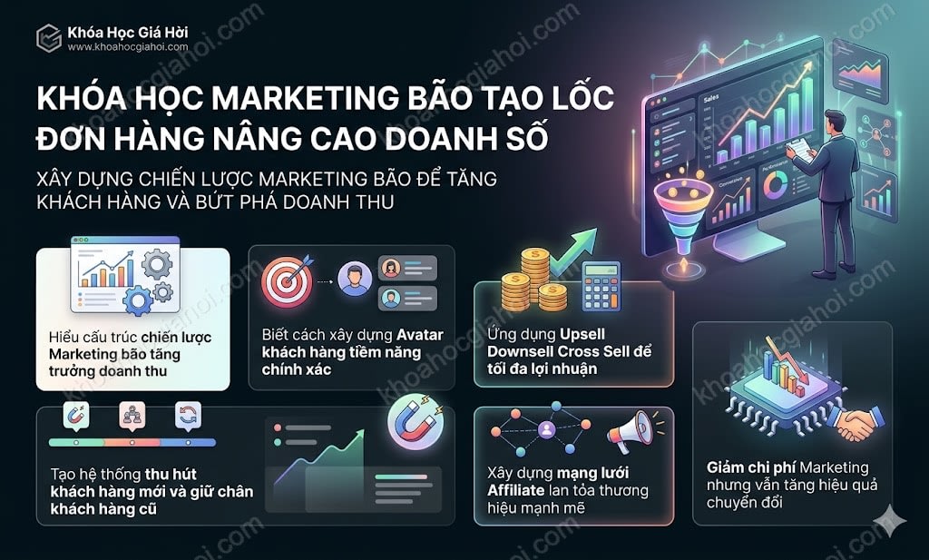 Khóa Học Marketing Bão - Tạo Lốc Đơn Hàng, Nâng Cao Doanh Số