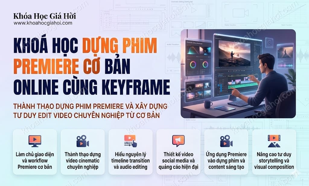 Khoá Học Dựng Phim Premiere Cơ Bản Online Cùng Keyframe