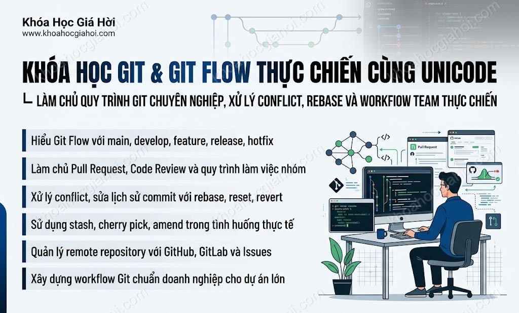 Khóa Học Git & Git Flow Thực Chiến Cùng Unicode