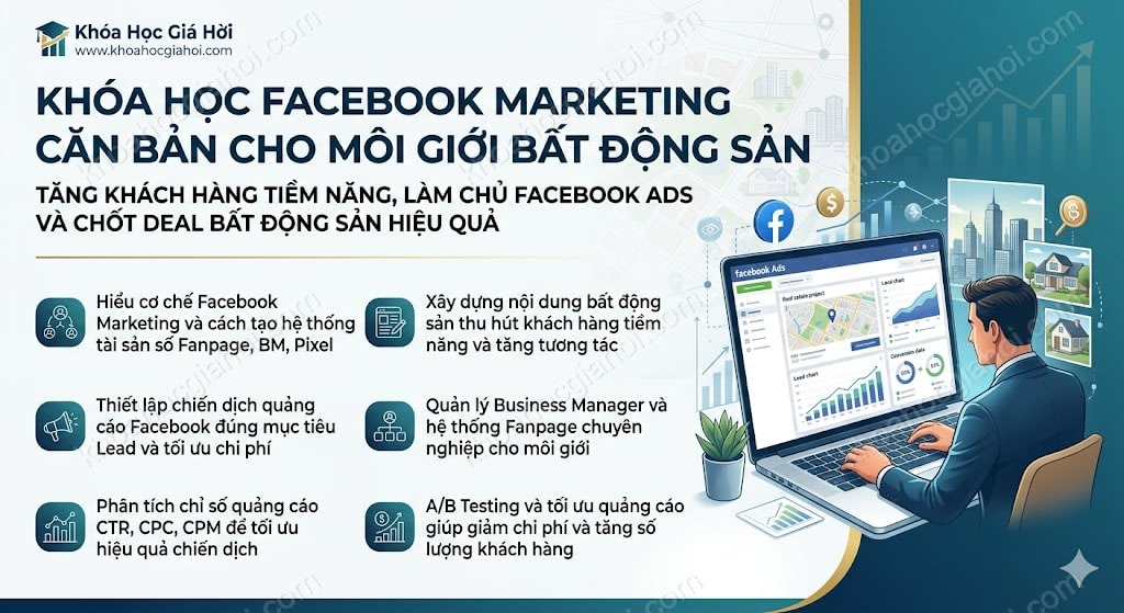 Khóa Học Facebook Marketing Căn Bản Cho Môi Giới Bất Động Sản