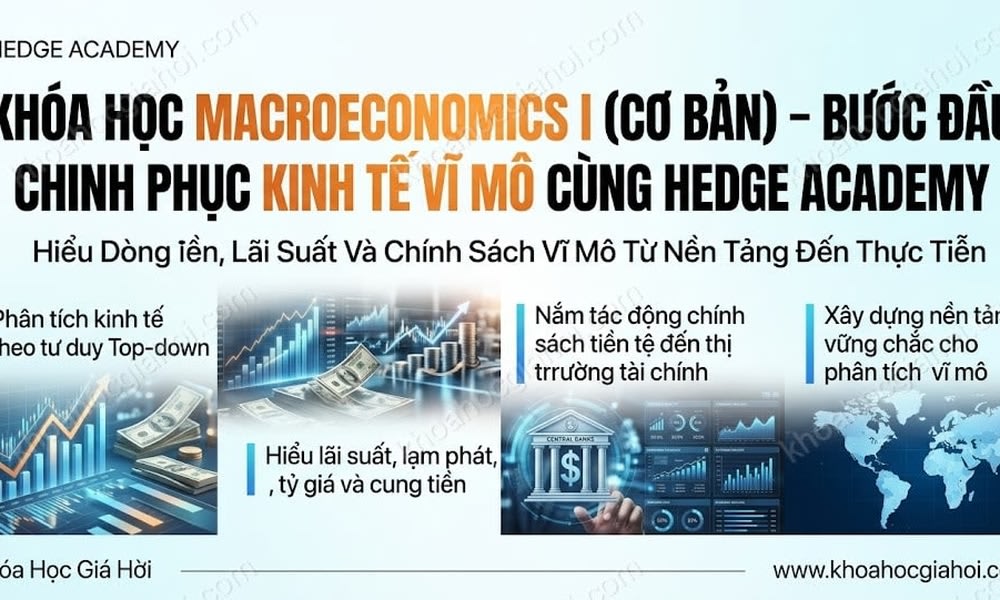 Khóa Học Macroeconomics I (Cơ Bản) – Bước Đầu Chinh Phục Kinh Tế Vĩ Mô Cùng Hedge Academy