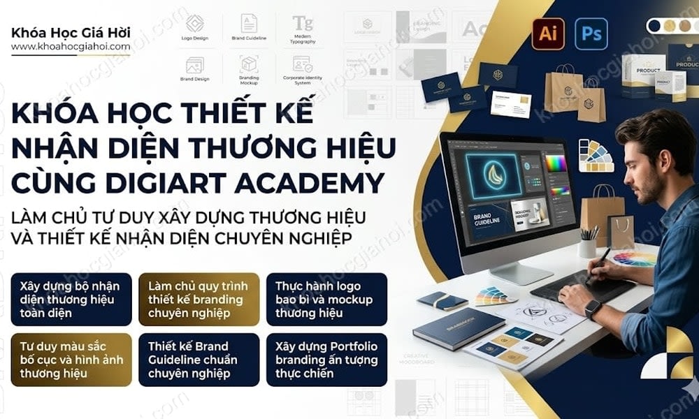 Khóa Học Thiết Kế Nhận Diện Thương Hiệu Cùng Digiart Academy