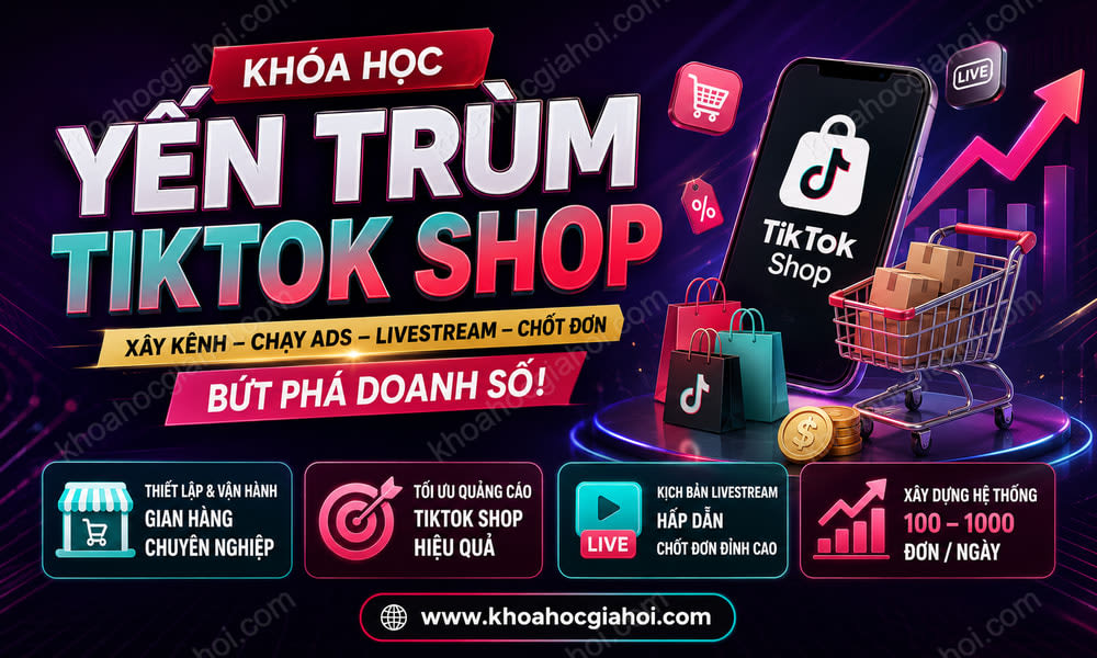 Khóa Học Yến Trùm Tiktok Shop