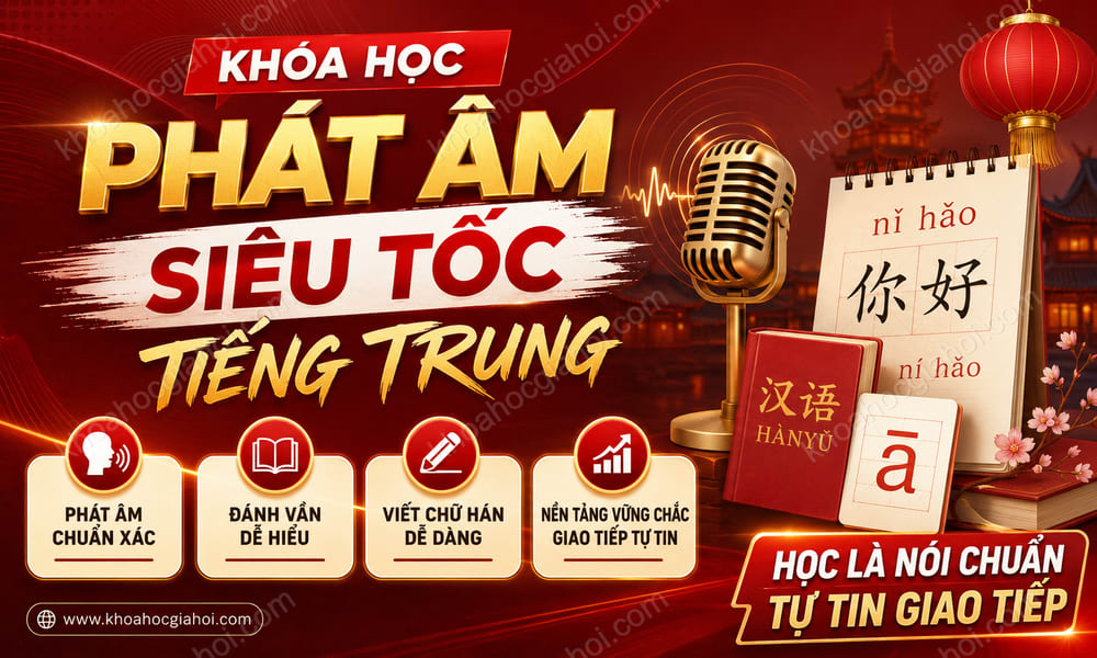 Khóa Học Phát Âm Siêu Tốc Tiếng Trung