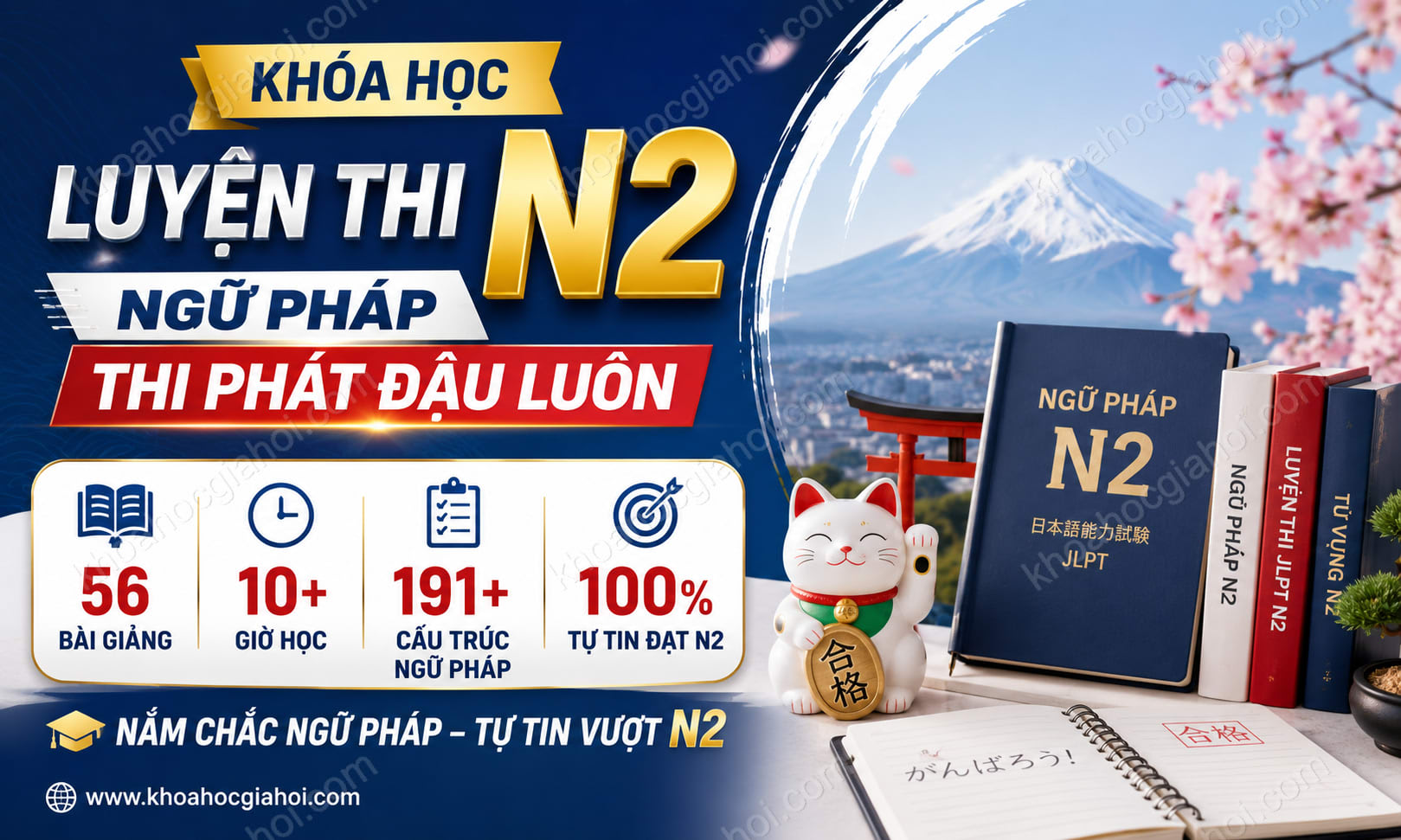 Khóa Học Luyện Thi N2 Ngữ Pháp - Thi Phát Đậu Luôn