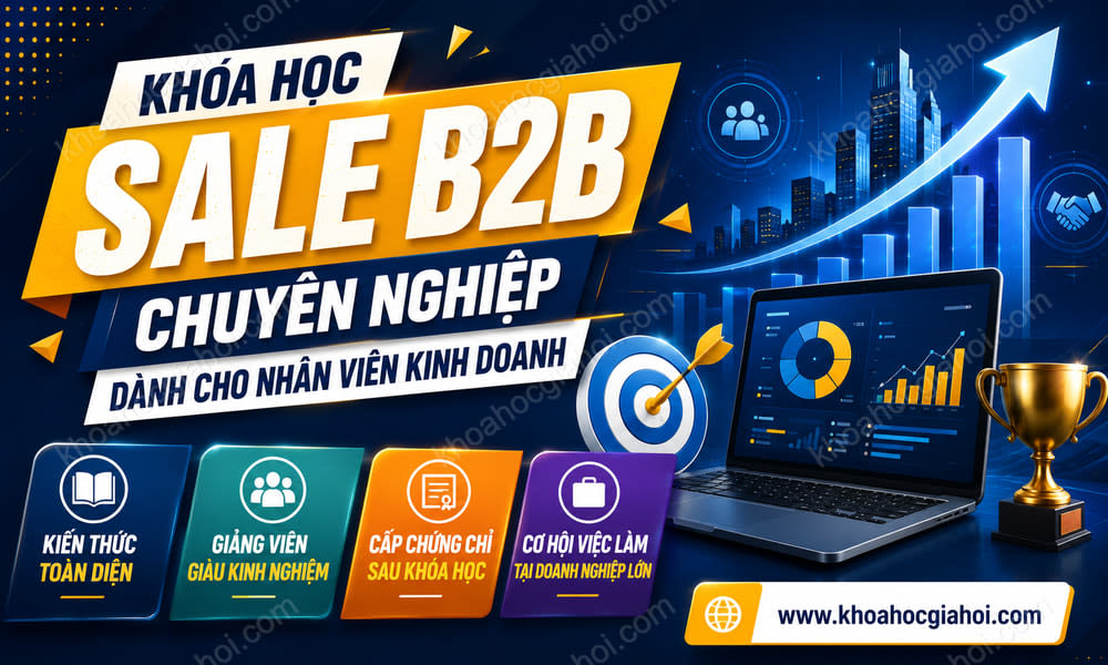 Khóa Học Đào Tạo Sale B2B Chuyên Nghiệp Dành Cho Nhân Viên Kinh Doanh