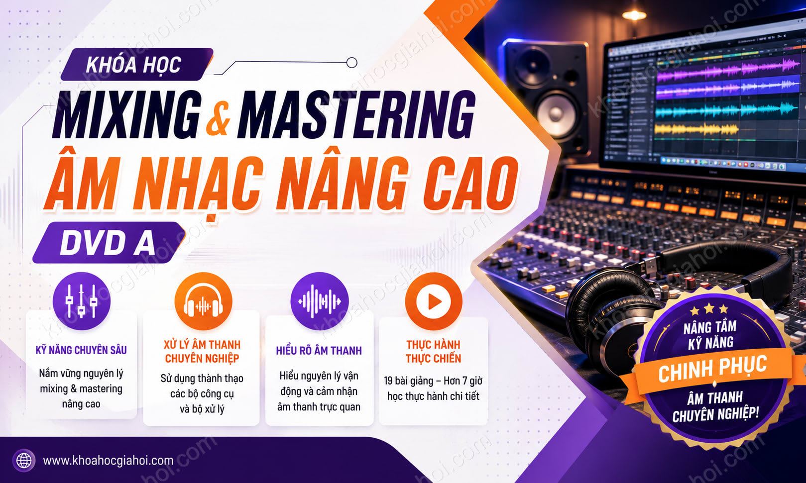 Khóa Học Mixing Mastering Âm Nhạc Nâng Cao - Dvd A
