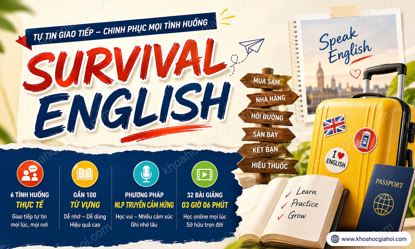 Khóa Học Survival English