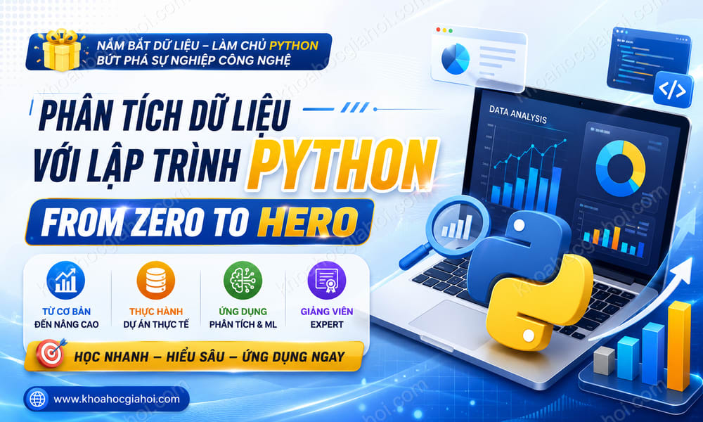 Khóa Học Phân Tích Dữ Liệu Với Lập Trình Python From Zero To Hero