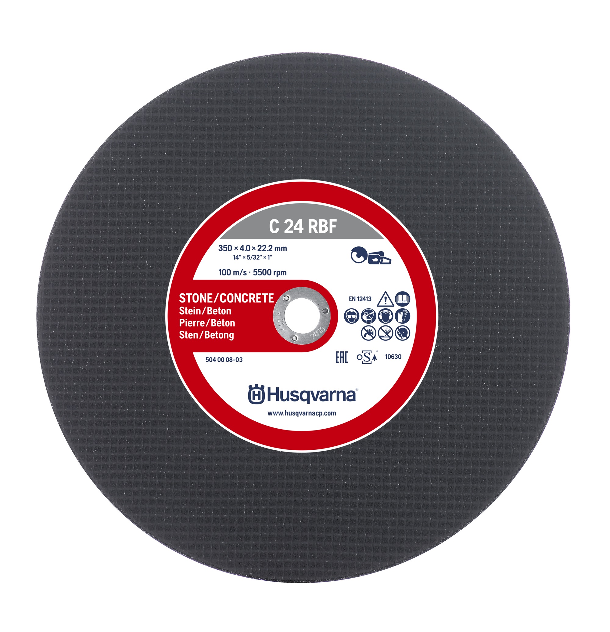 rezna ploča 350 mm x 22.2 mm - beton