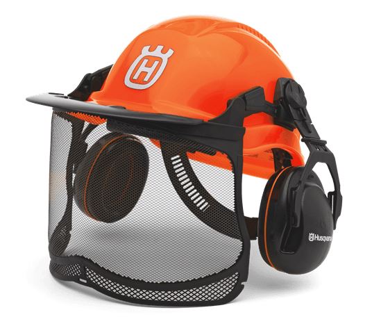 zaštitna kaciga sa vizirom i slušalicama Functional-fluorescentna HQ