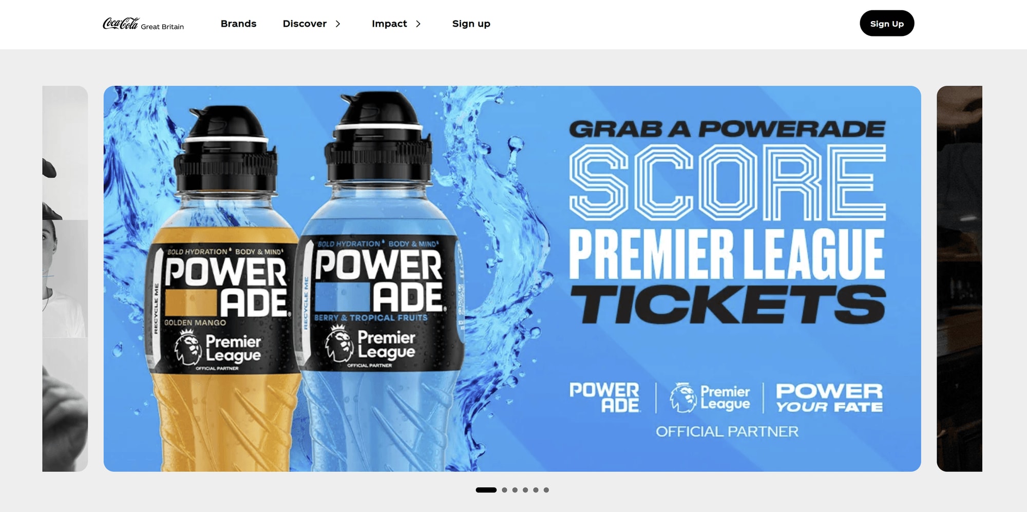 The Coca-Cola homepage, marked up by Roxmore