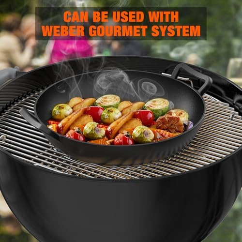 Vue 4 de Onlyfire Wok En Fonte