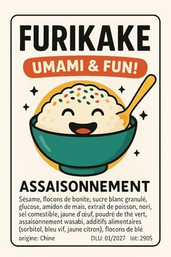 Vue 7 de Furikake Assaisonnement Traditionnel Saveurs