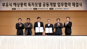 Hyundai Construction, Hyundai Steel develop independent floating offshore wind model