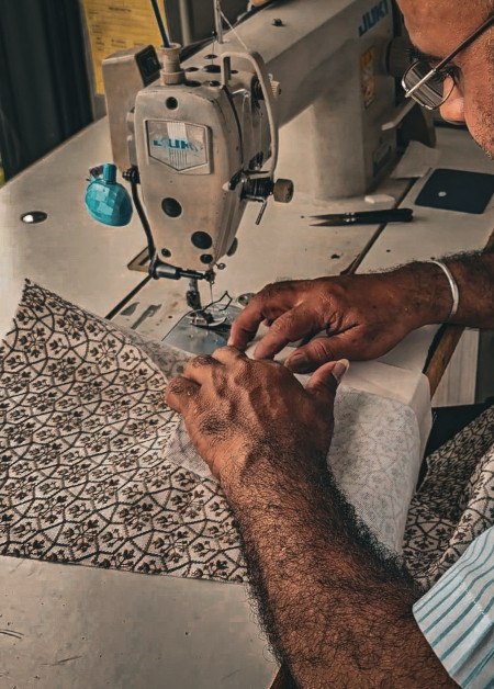 Bespoke tailoring process image 1