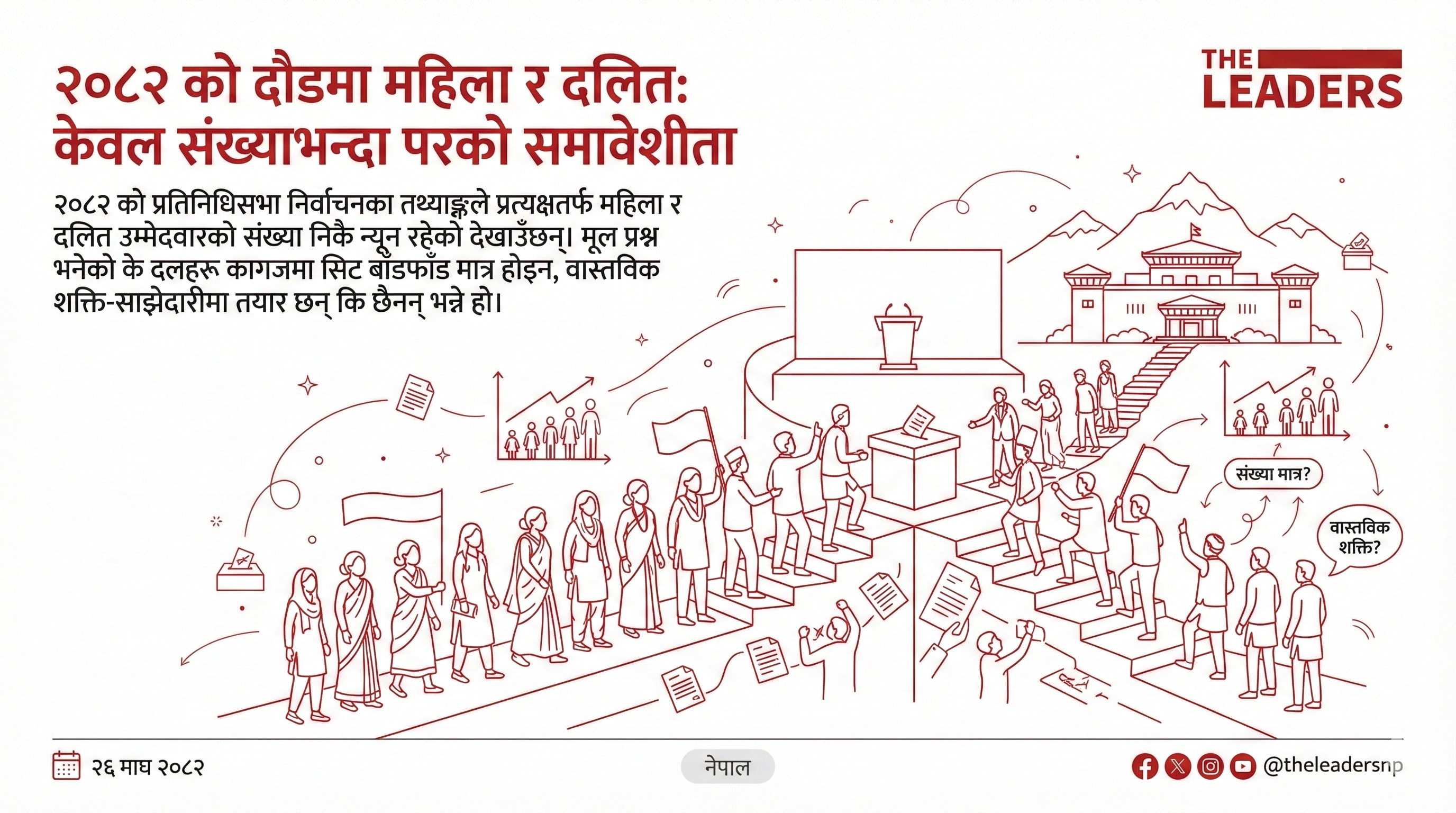 Women and Dalits in the 2026 race: inclusion beyond numbers