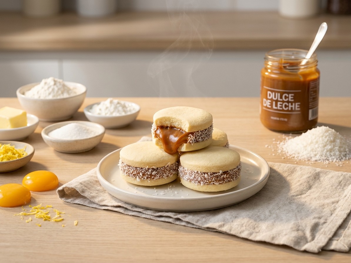 Alfajores (Dulce de Leche Sandwich Cookies)