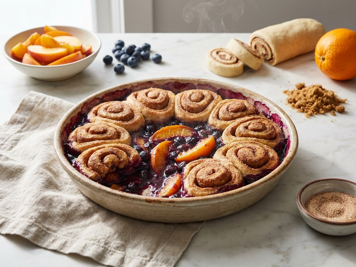 Peach and Blueberry Grunt