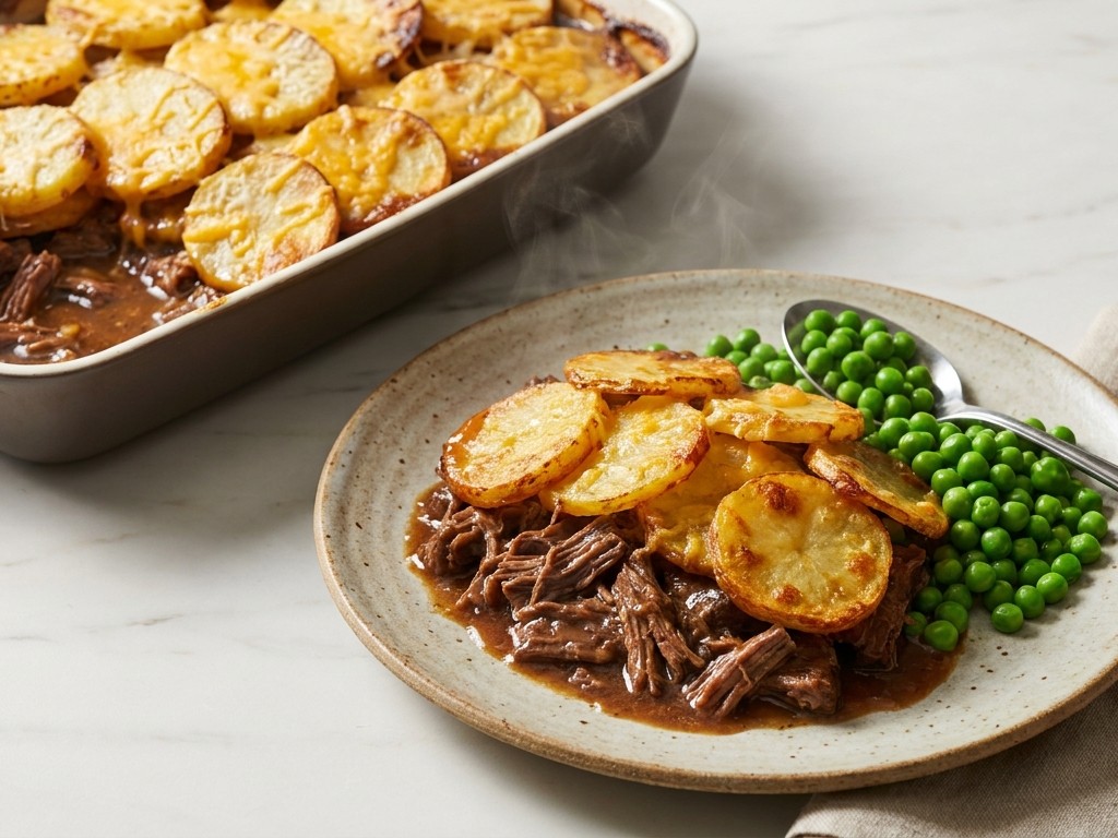 Cumberland Pie with Crispy Potato Top