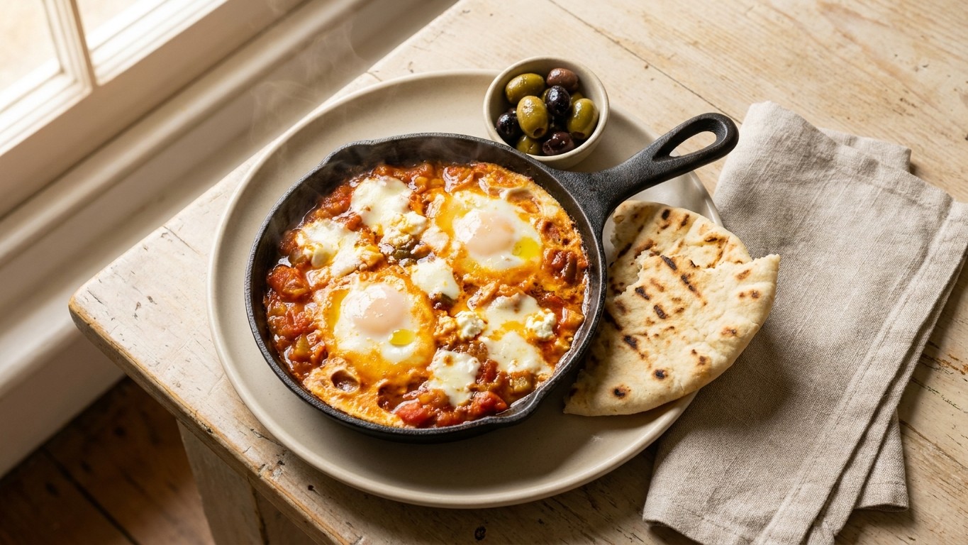Yemeni Lahsa (Eggs with Tomato and Cheese)