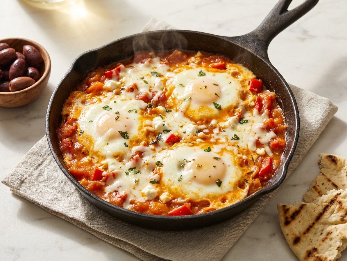 Yemeni Lahsa (Eggs with Tomato and Cheese)