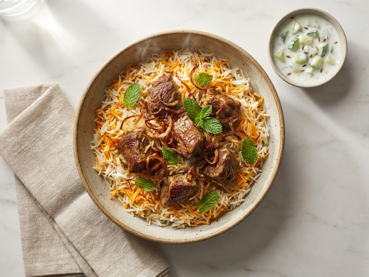 Restaurant-Style Lamb Biryani