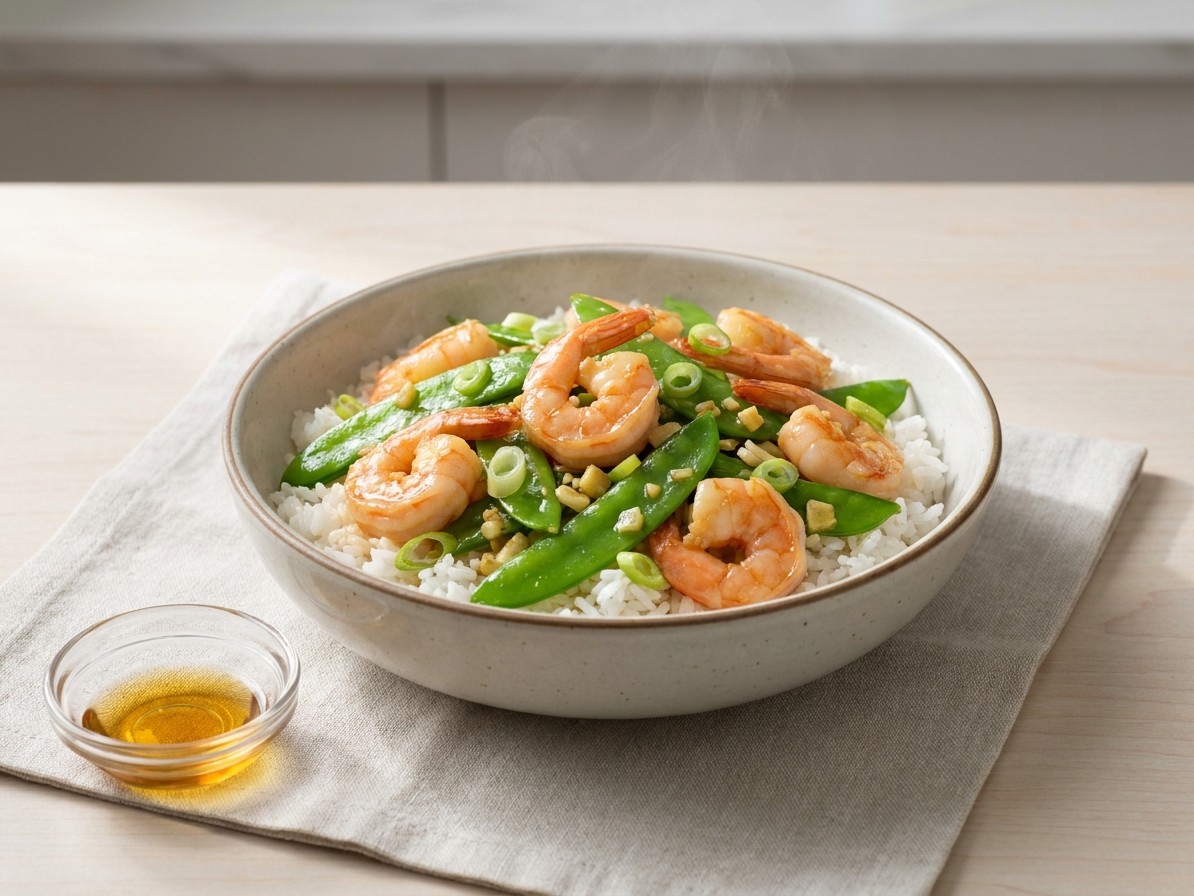 Shrimp and Snow Pea Stir-Fry