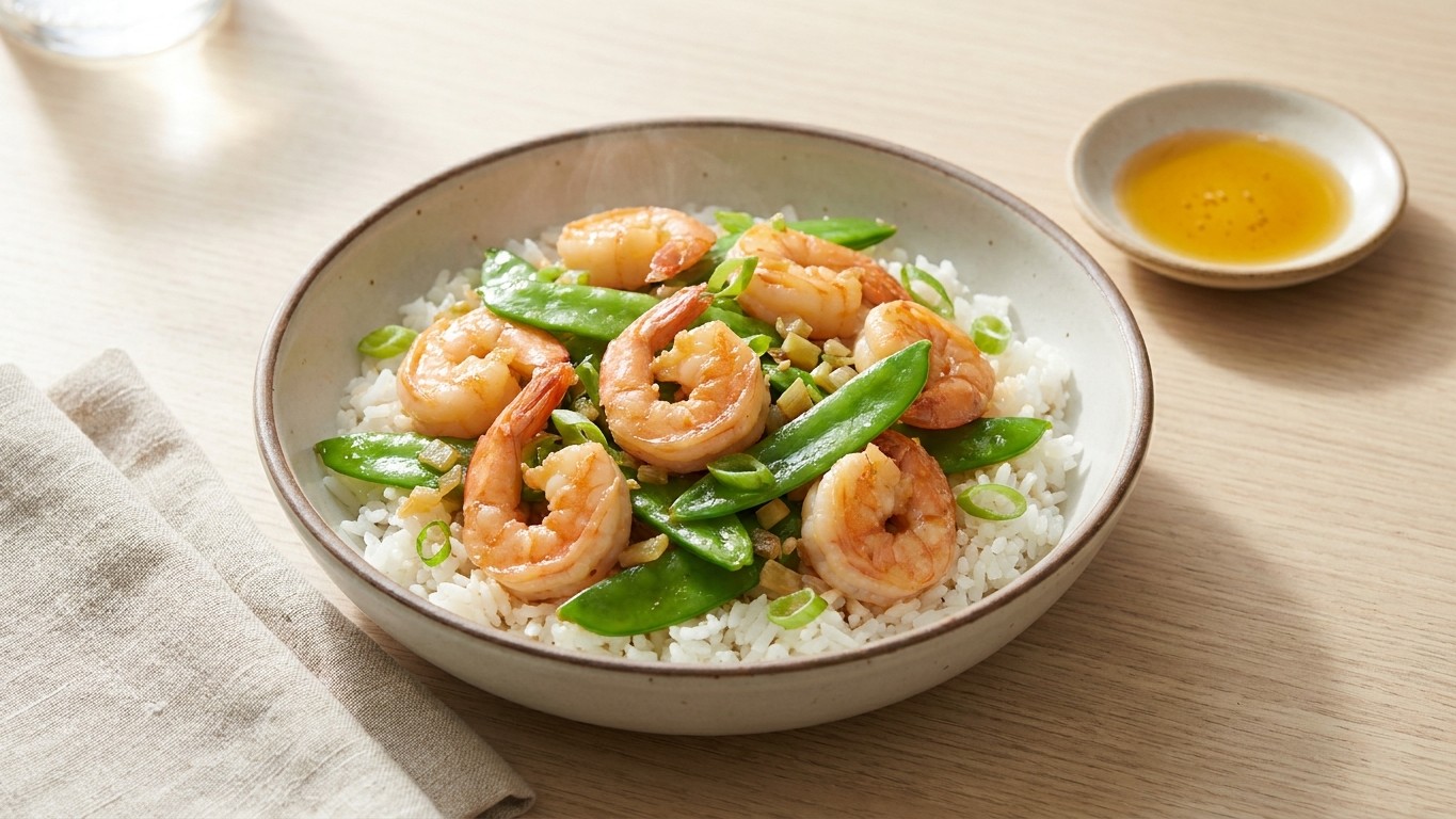 Shrimp and Snow Pea Stir-Fry