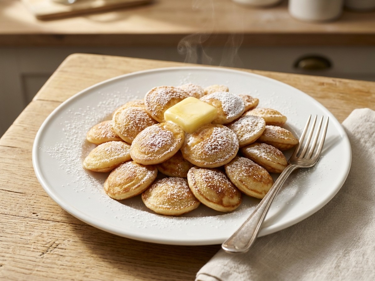 Dutch Poffertjes (Fluffy Mini Pancakes)