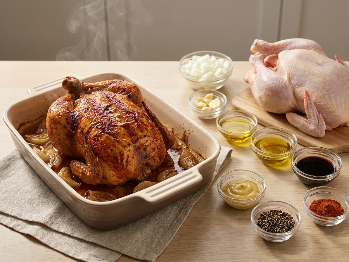 Algerian Roast Chicken (Poulet Roti a l'Algerienne)