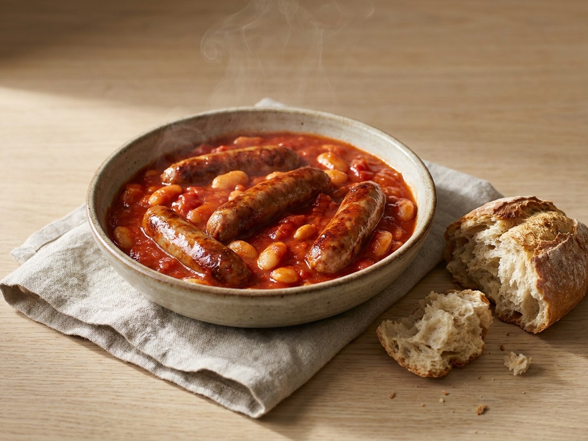 Bean and Sausage Hotpot