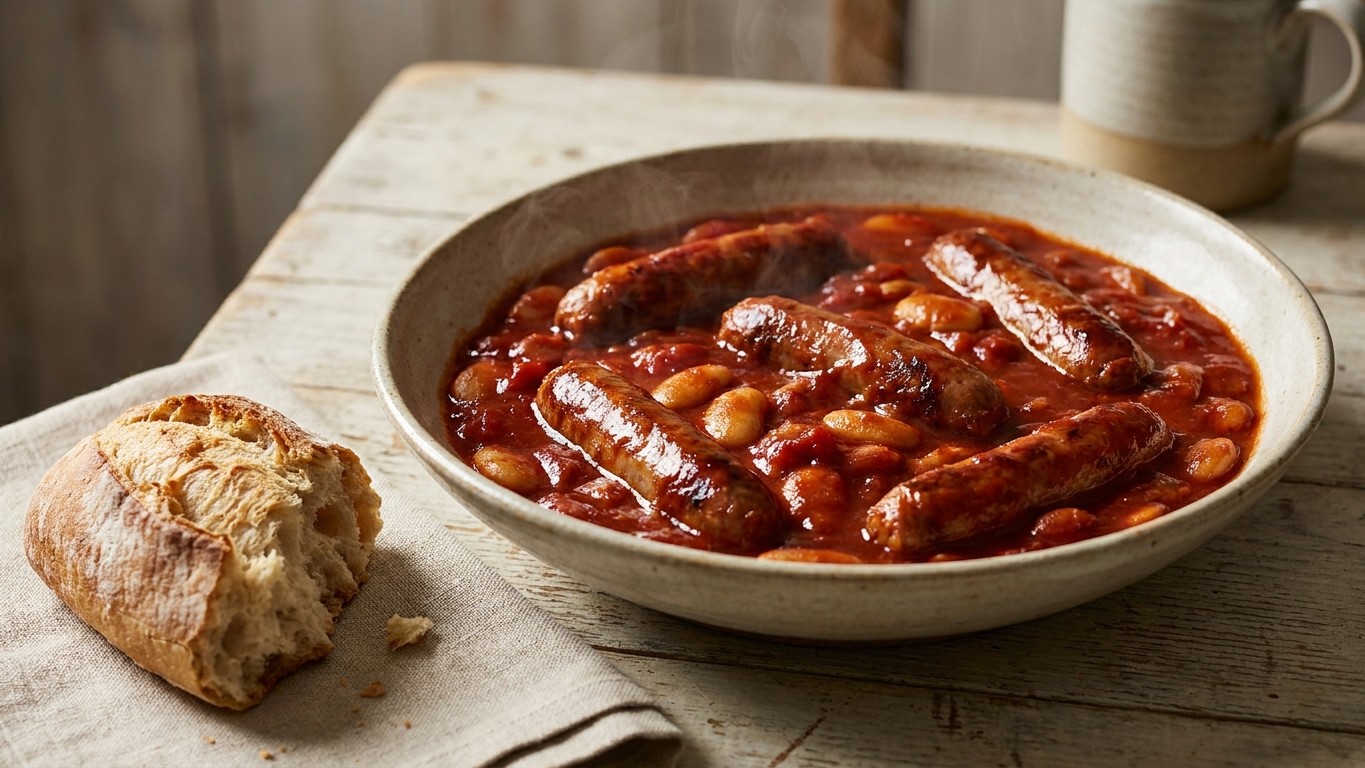 Bean and Sausage Hotpot