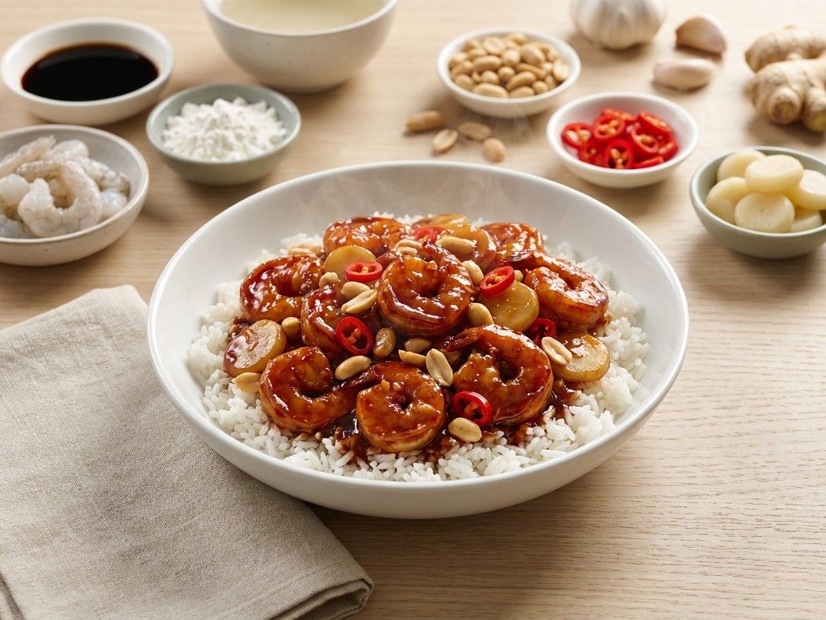 Kung Po Prawns