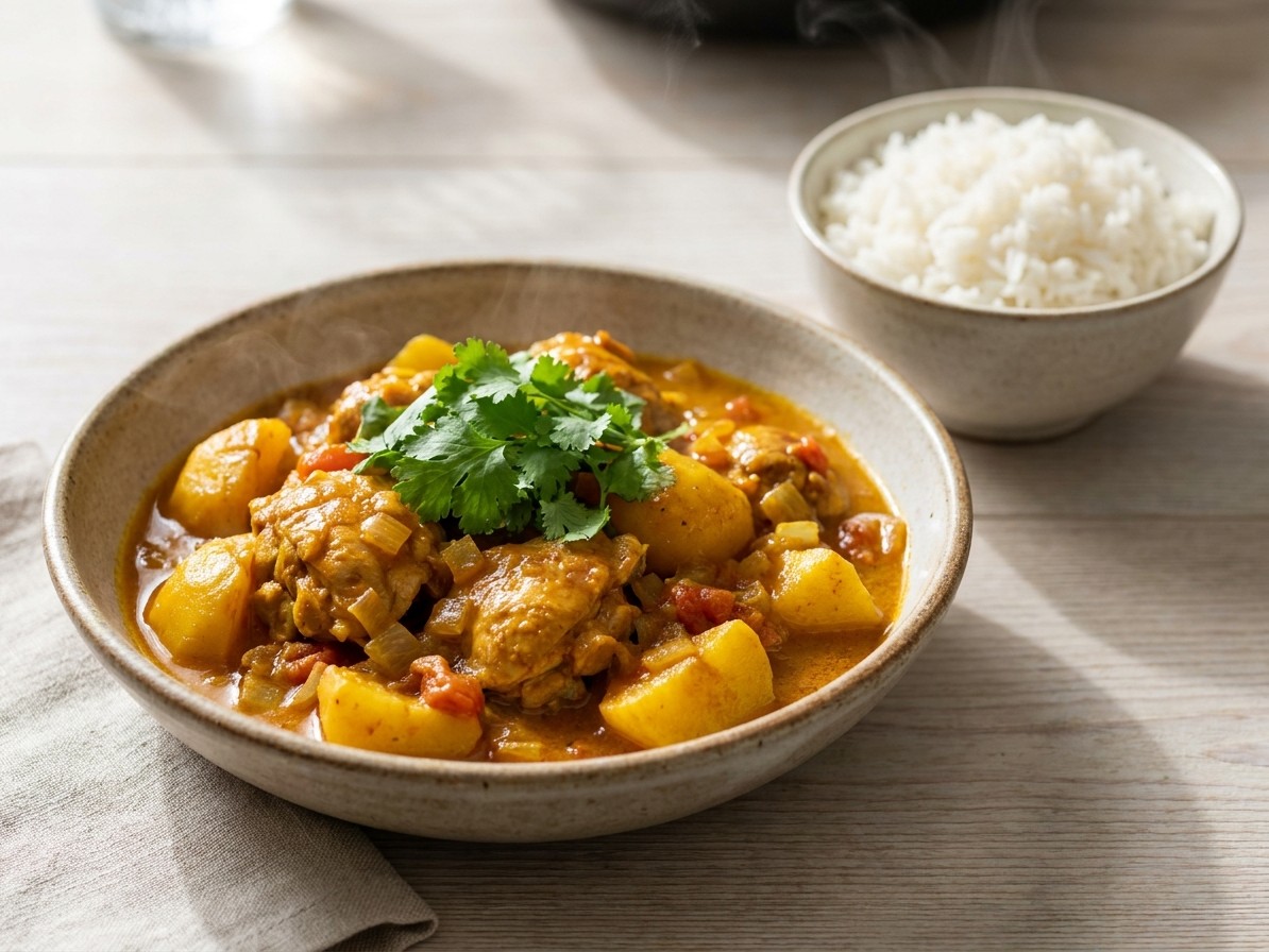 Bengali-Style Chicken Curry with Potatoes