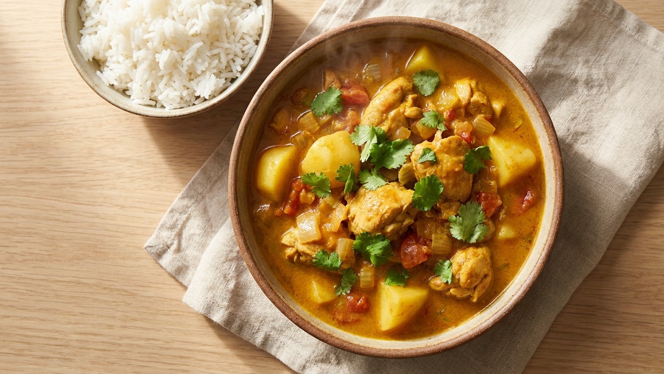 Bengali-Style Chicken Curry with Potatoes