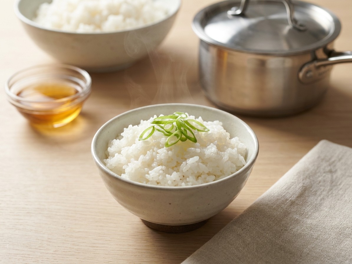 Japanese Gohan (Steamed Sushi Rice)