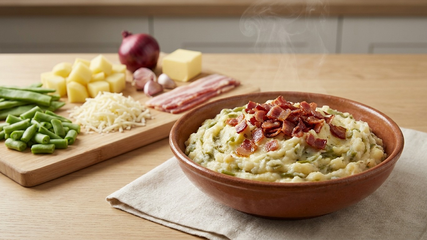 Runner Bean Mash (Snijbonen Stamppot)