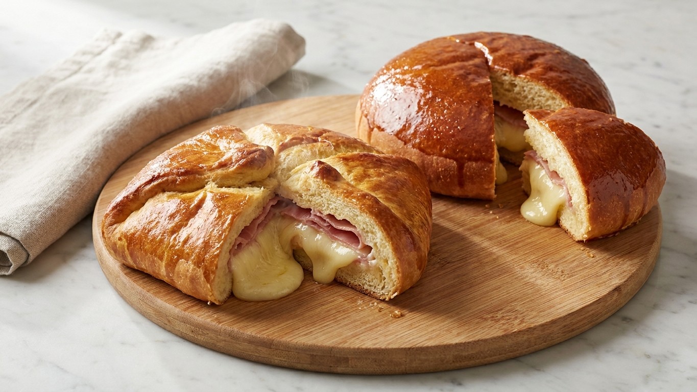Brie Wrapped in Prosciutto and Brioche