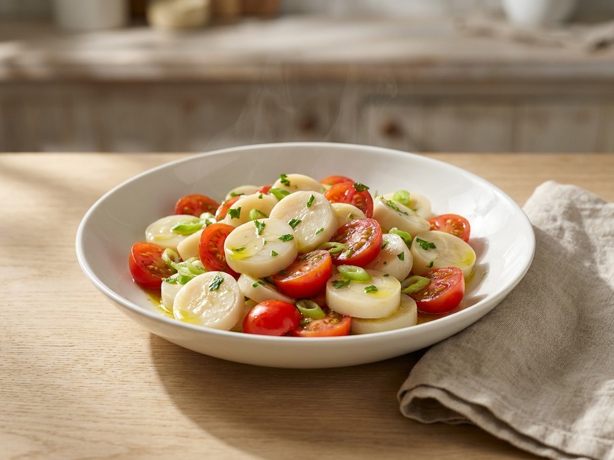 Heart of Palm and Cherry Tomato Salad