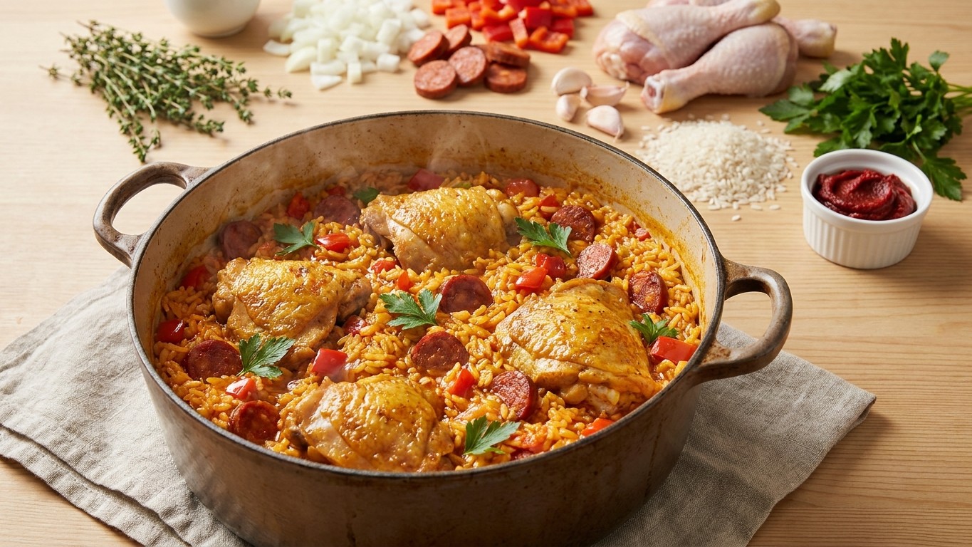 Chicken and Chorizo Rice Pot