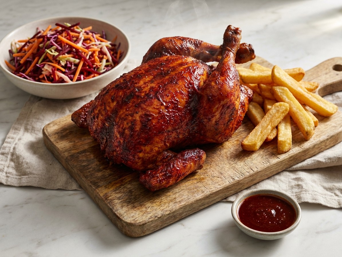 Piri-Piri Roast Chicken with Winter Slaw